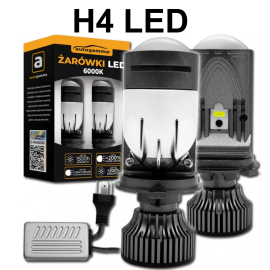 BI LED PROJEKTORI H4 MINI 150W 6000K SET ZAR-LED-H4-006  AUTOGAMMA